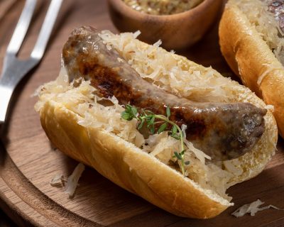 Warm broodje curryworst